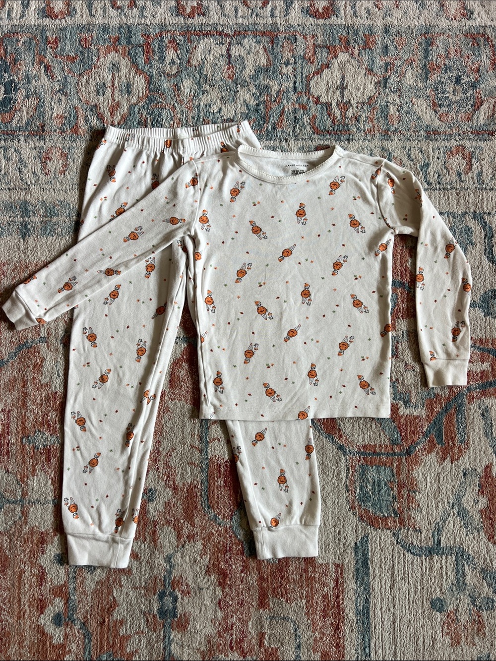 Janie and Jack Halloween Pajama Set Kids Size 6